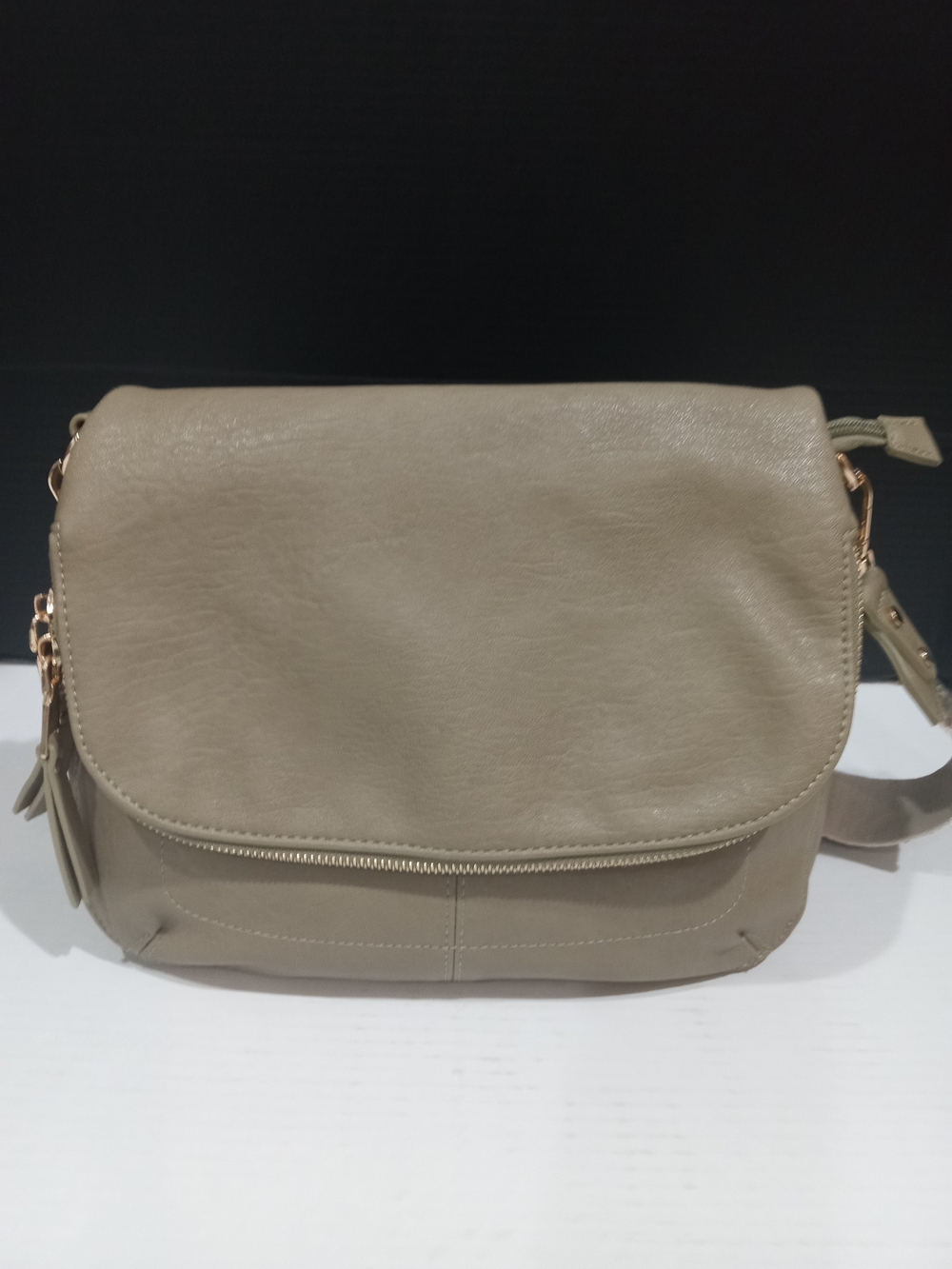 Miztigne Green Crossbody Bag with Flap - Women's Everyday Shoulder Bag with Guit